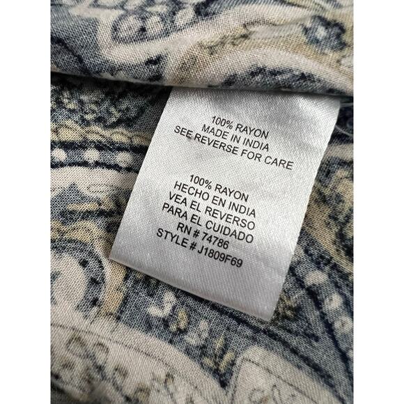 Bila 77 paisley maxi dress‎ tie waist flare sleeve size Small Boho Feminine - Picture 3 of 7